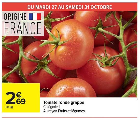 Tomate ronde grappe