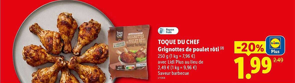 TOQUE DU CHEF Grignottes de poulet rôti