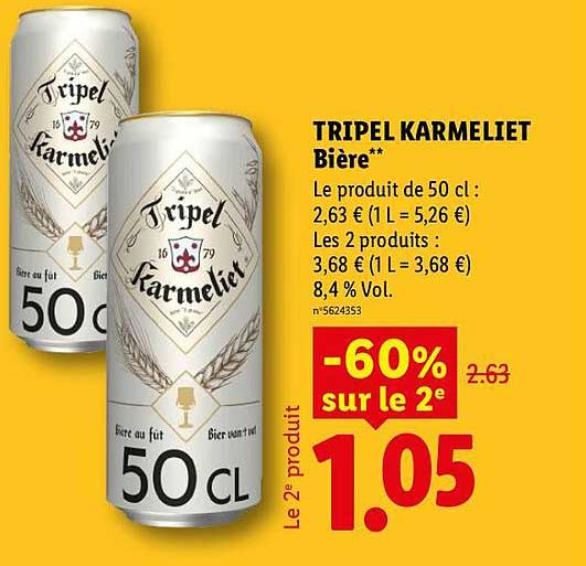 TRIPEL KARME LIET Bière**