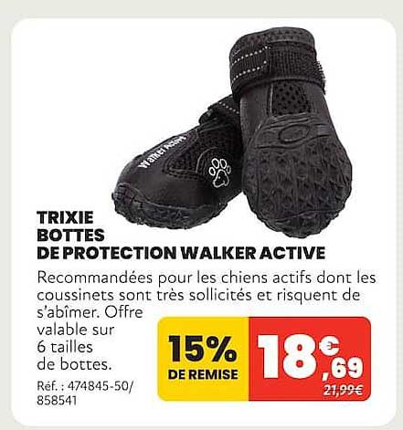 TRIXIE BOTTES DE PROTECTION WALKER ACTIVE
