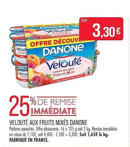 VELOUTÉ AUX FRUITS MIXÉS DANONE