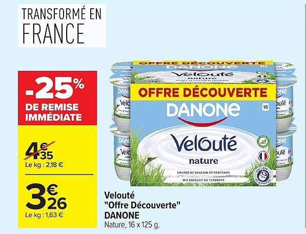 Velouté "Offre Découverte" DANONE