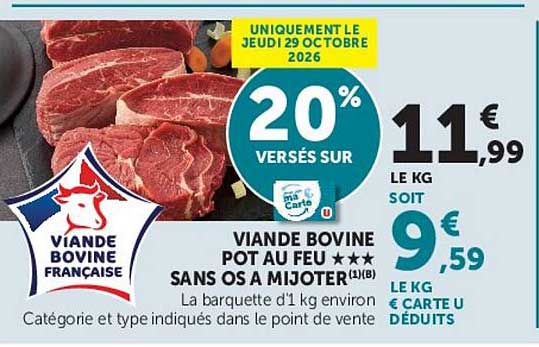VIANDE BOVINE POT AU FEU *** SANS OS A MAJOTER1(B)