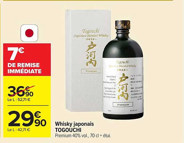 Whisky japonais TOGOUCHI
