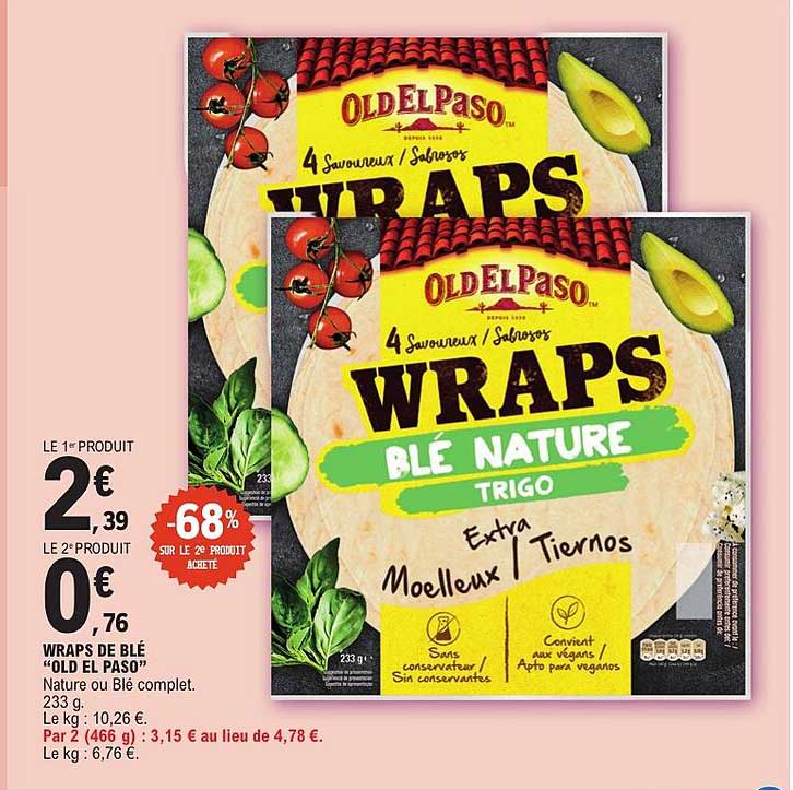 WRAPS DE BLÉ “OLD EL PASO”