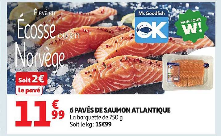 6 PAVÉS DE SAUMON ATLANTIQUE