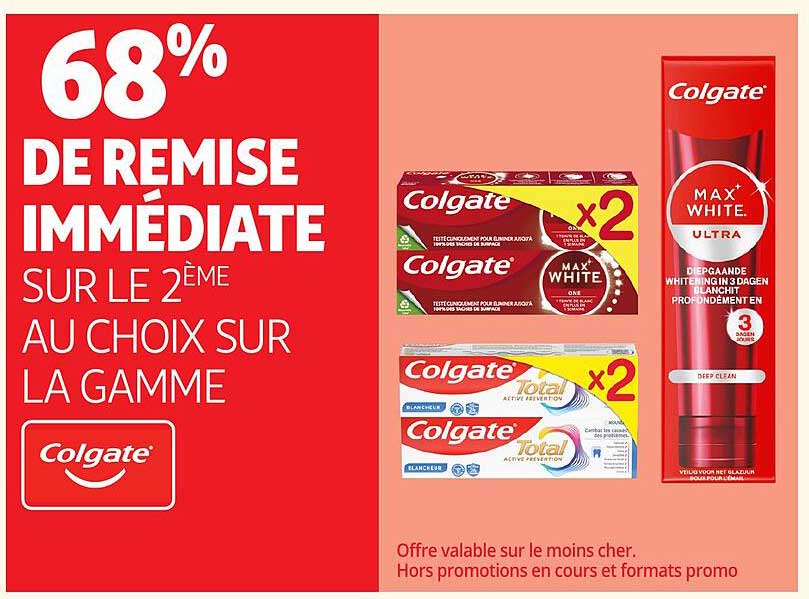68% DE REMISE IMMÉDIATE SUR LE 2ÈME AU CHOIX SUR LA GAMME