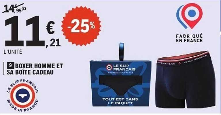 9 BOXER HOMME ET SA BOÎTE CADEAU