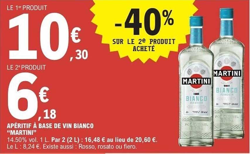 Aperitif à base de vin bianco "Martini"