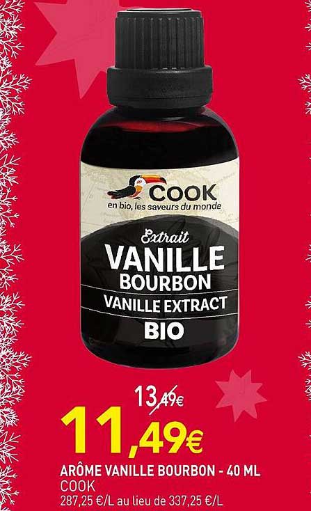 ARÔME VANILLE BOURBON - 40 ML COOK