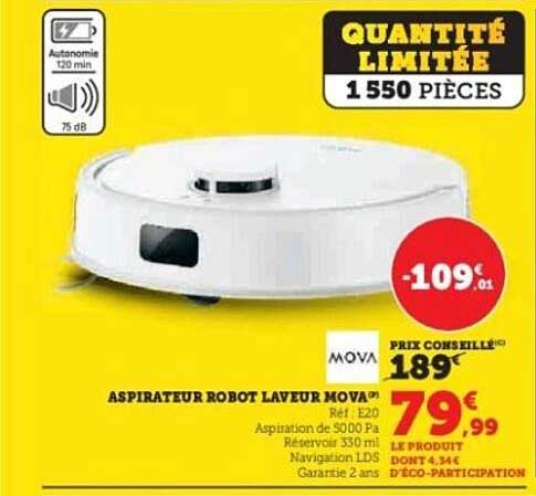 ASPIRATEUR ROBOT LAVEUR MOVA®
