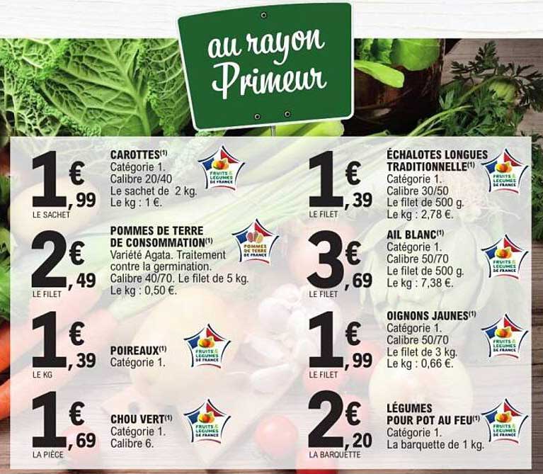 au rayon Primeur