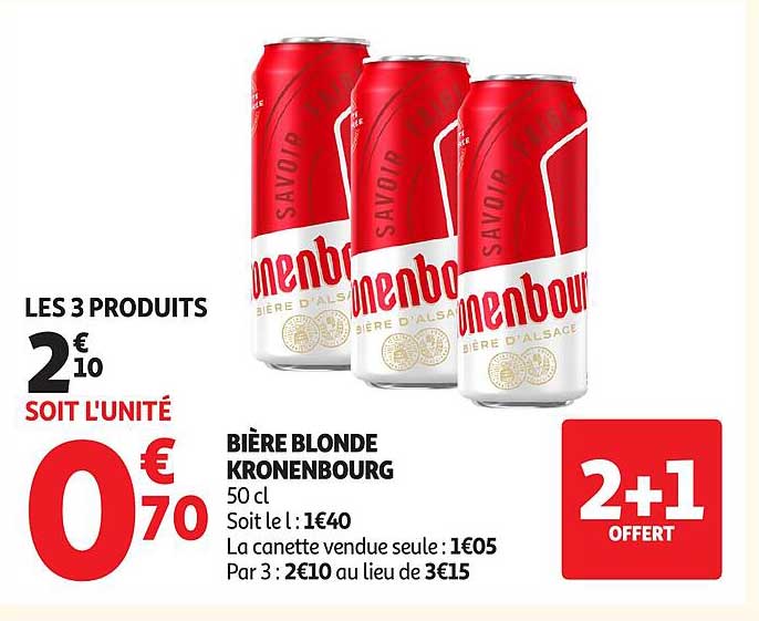 BIÈRE BLONDE KRONENBOURG