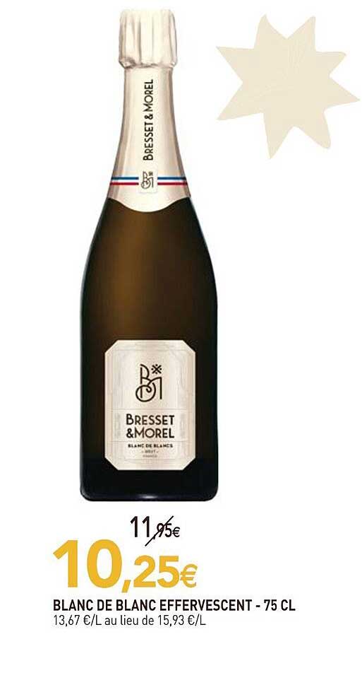BLANC DE BLANC EFFERVESCENT - 75 CL
