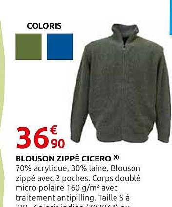 BLOUSON ZIPPÉ CICERO