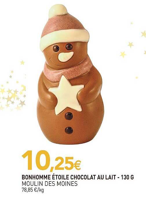 BONHOMME ÉTOILE CHOCOLAT AU LAIT - 130 G