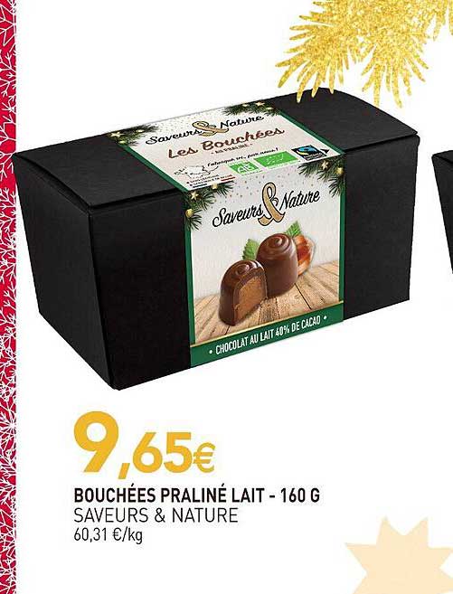 BOUCHÉES PRALINÉ LAIT - 160 G