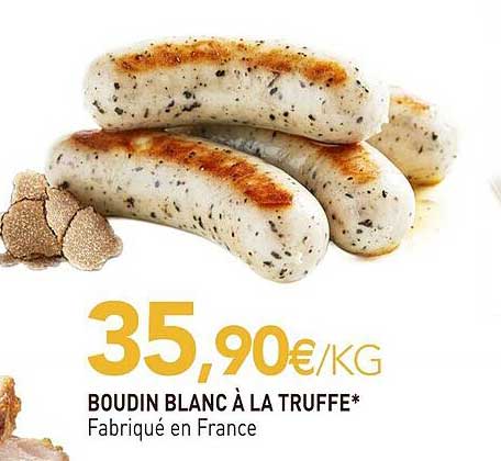 Boudin blanc à la truffe*