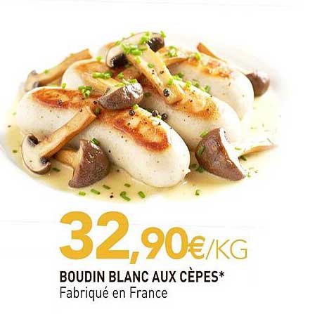 Boudin Blanc aux Cèpes*