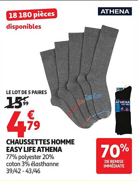 CHAUSSETTES HOMME EASY LIFE ATHENA