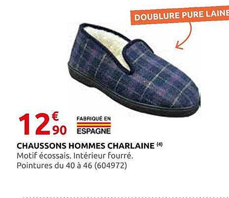 CHAUSSONS HOMMES CHARLAINE