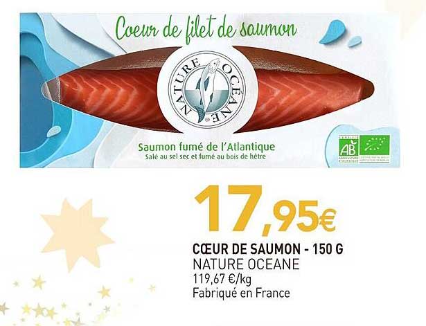 Cœur de filet de saumon - 150 g