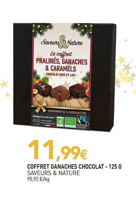 Coffret Ganaches Chocolat - 125 g