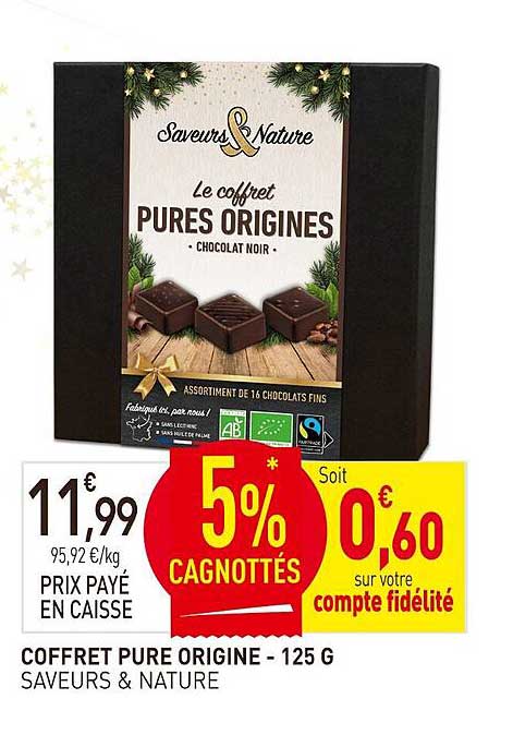 Coffret Pure Origine - Chocolat Noir