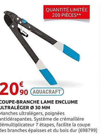 COUPE-BRANCHE LAME ENCLUME ULTRALÉGER Ø 30 MM