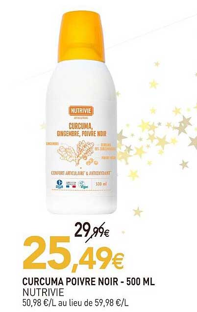 CURCUMA POIVRE NOIR - 500 ML