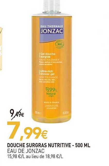 DOUCHE SURGRAS NUTRITIVE - 500 ML