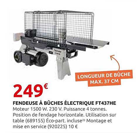 FENDEUSE À BÛCHES ÉLECTRIQUE FT437HE