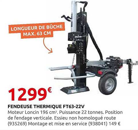 FENDEUSE THERMIQUE FT63-22V