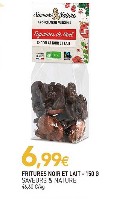 FRITURES NOIR ET LAIT - 150 G