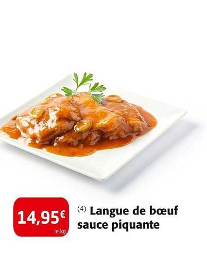 Langue de boeuf sauce piquante