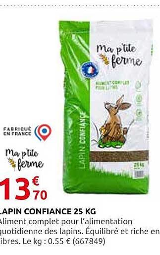LAPIN CONFIANCE 25 KG