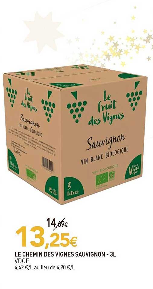 LE CHEMIN DES VIGNES SAUVIGNON - 3L VDCE