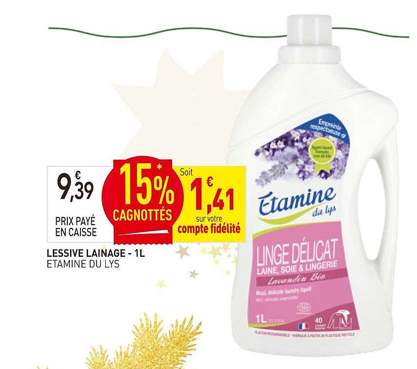 LESSIVE LAINAGE - 1L ETAMINE DU LYS