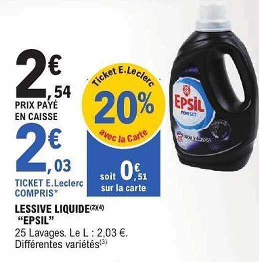 LESSIVE LIQUIDE "EPSIL"