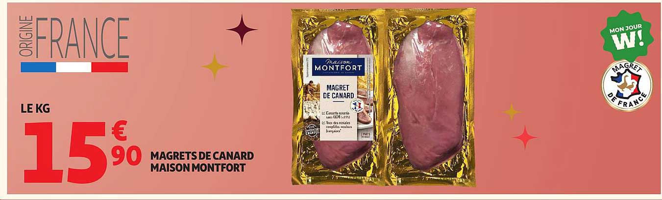 MAGRETS DE CANARD MAISON MONTFORT