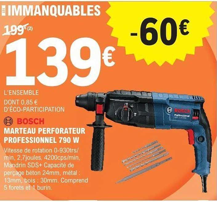 MARTEAU PERFORATEUR PROFESSIONNEL 790 W