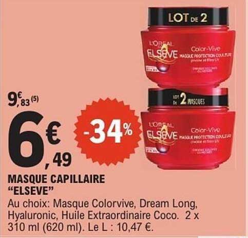 MASQUE CAPILLAIRE "ELSEVE"
