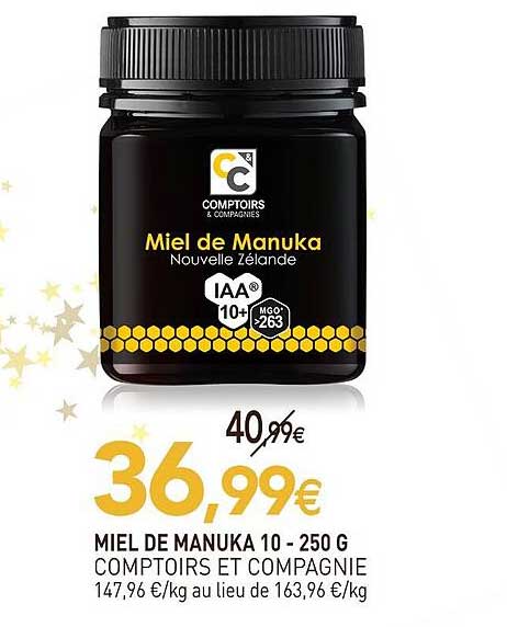 MIEL DE MANUKA 10 - 250 G