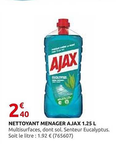 NETTOYANT MENAGER AJAX 1.25 L