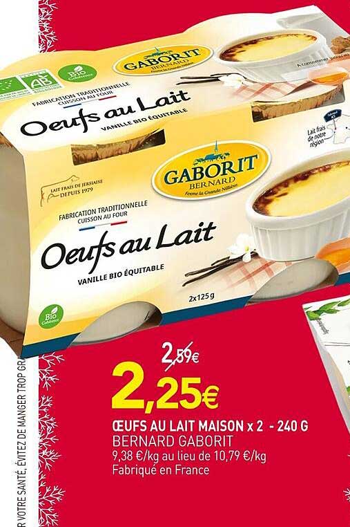 Œufs au Lait MAISON x 2 - 240 G