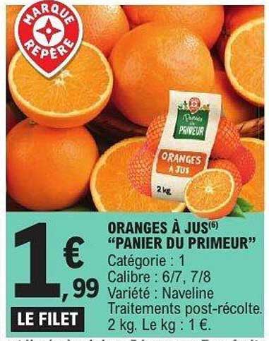 ORANGES À JUS "PANIER DU PRIMEUR"