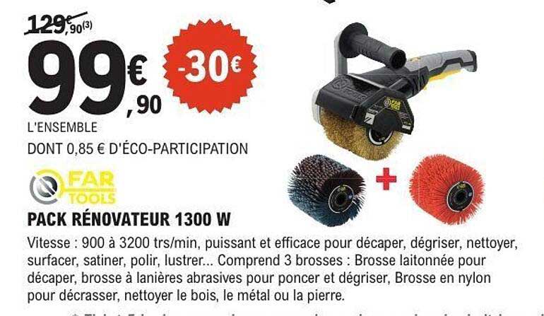 PACK RÉNOVATEUR 1300 W