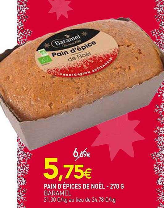 PAIN D'ÉPICES DE NOËL - 270 G BARAMEL