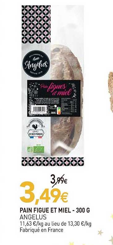 PAIN FIGUE ET MIEL - 300 G