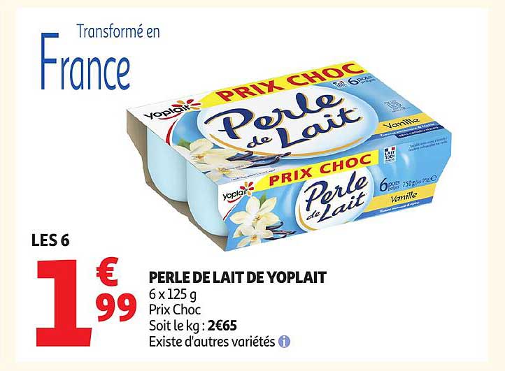 PERLE DE LAIT DE YOPLAIT